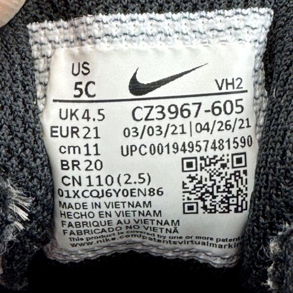 Nike Downshifter 10 Toddler Shoes Pink Silver Girls Size 5C Hook Loop CZ3967-605 - Picture 9 of 9